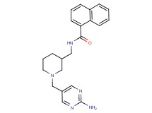 N-({1-[(2-amino-5-pyrimidinyl)methyl]-3-piperidinyl}methyl)-1-naphthamide