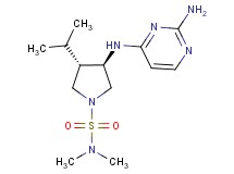 rel-(3R,4S)-3-[(2-amino-4-pyrimidinyl)amino]-4-isopropyl-N,N-dimethyl-1-pyrrolidinesulfonamide hydrochloride