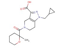 1-(cyclopropylmethyl)-5-[(2-methyltetrahydro-2H-pyran-2-yl)carbonyl]-4,5,6,7-tetrahydro-1H-pyrazolo[4,3-c]pyridine-3-carboxylic acid