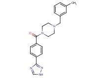 1-(3-methylbenzyl)-4-[4-(1H-1,2,4-triazol-3-yl)benzoyl]piperazine