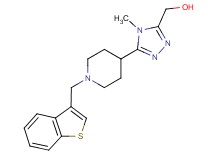 {5-[1-(1-benzothien-3-ylmethyl)piperidin-4-yl]-4-methyl-4H-1,2,4-triazol-3-yl}methanol