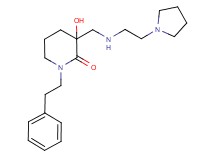 3-hydroxy-1-(2-phenylethyl)-3-{[(2-pyrrolidin-1-ylethyl)amino]methyl}piperidin-2-one