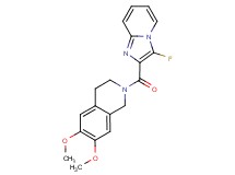 2-[(3-fluoroimidazo[1,2-a]pyridin-2-yl)carbonyl]-6,7-dimethoxy-1,2,3,4-tetrahydroisoquinoline