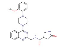 N-({4-[4-(2-methoxyphenyl)-1-piperazinyl]-2-quinazolinyl}methyl)-5-oxo-3-pyrrolidinecarboxamide