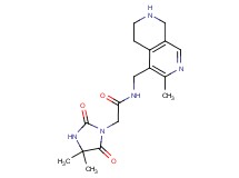 2-(4,4-dimethyl-2,5-dioxo-1-imidazolidinyl)-N-[(3-methyl-5,6,7,8-tetrahydro-2,7-naphthyridin-4-yl)methyl]acetamide