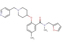 N-(2-furylmethyl)-N,5-dimethyl-2-{[1-(4-pyridinylmethyl)-4-piperidinyl]oxy}benzamide