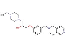 1-(4-ethyl-1-piperazinyl)-3-(3-{[ethyl(4-pyridinylmethyl)amino]methyl}phenoxy)-2-propanol