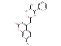 2-(7-methyl-2-oxo-2H-chromen-4-yl)-N-(2-methyl-1-pyridin-2-ylpropyl)acetamide