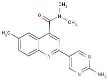 2-(2-aminopyrimidin-5-yl)-N,N,6-trimethylquinoline-4-carboxamide