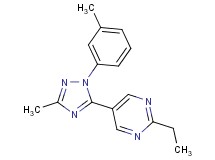 2-ethyl-5-[3-methyl-1-(3-methylphenyl)-1H-1,2,4-triazol-5-yl]pyrimidine