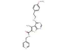 4-{[2-(4-methoxyphenyl)ethyl]amino}-5-methyl-N-(4-pyridinylmethyl)thieno[2,3-d]pyrimidine-6-carboxamide
