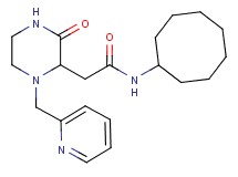N-cyclooctyl-2-[3-oxo-1-(2-pyridinylmethyl)-2-piperazinyl]acetamide