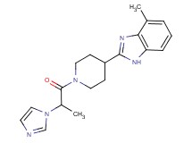 2-{1-[2-(1H-imidazol-1-yl)propanoyl]-4-piperidinyl}-4-methyl-1H-benzimidazole