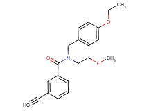 N-(4-ethoxybenzyl)-3-ethynyl-N-(2-methoxyethyl)benzamide