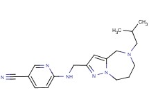 6-{[(5-isobutyl-5,6,7,8-tetrahydro-4H-pyrazolo[1,5-a][1,4]diazepin-2-yl)methyl]amino}nicotinonitrile