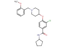 3-chloro-N-cyclopentyl-4-{[1-(2-methoxybenzyl)-4-piperidinyl]oxy}benzamide