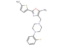 1-(2-fluorophenyl)-4-{[5-methyl-2-(5-methyl-2-thienyl)-1,3-oxazol-4-yl]methyl}piperazine