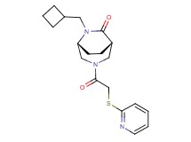 (1S*,5R*)-6-(cyclobutylmethyl)-3-[(pyridin-2-ylthio)acetyl]-3,6-diazabicyclo[3.2.2]nonan-7-one