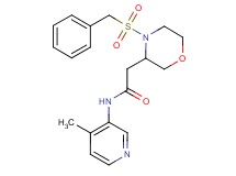 2-[4-(benzylsulfonyl)-3-morpholinyl]-N-(4-methyl-3-pyridinyl)acetamide