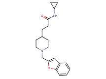 3-[1-(1-benzofuran-2-ylmethyl)-4-piperidinyl]-N-cyclopropylpropanamide