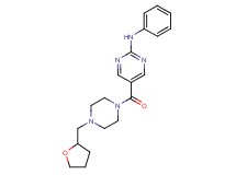 N-phenyl-5-{[4-(tetrahydro-2-furanylmethyl)-1-piperazinyl]carbonyl}-2-pyrimidinamine