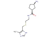 rel-(1S,3R)-3-amino-N-(2-{[(4-methyl-1H-imidazol-5-yl)methyl]thio}ethyl)cyclopentanecarboxamide dihydrochloride