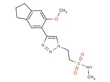 2-[4-(6-methoxy-2,3-dihydro-1H-inden-5-yl)-1H-1,2,3-triazol-1-yl]-N-methylethanesulfonamide