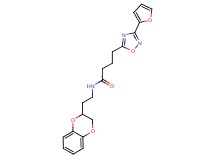 N-[2-(2,3-dihydro-1,4-benzodioxin-2-yl)ethyl]-4-[3-(2-furyl)-1,2,4-oxadiazol-5-yl]butanamide