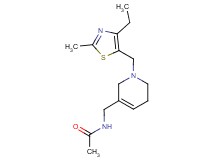 N-({1-[(4-ethyl-2-methyl-1,3-thiazol-5-yl)methyl]-1,2,5,6-tetrahydropyridin-3-yl}methyl)acetamide