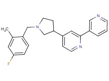 4-[1-(4-fluoro-2-methylbenzyl)pyrrolidin-3-yl]-2,3'-bipyridine