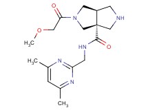 (3aR*,6aR*)-N-[(4,6-dimethylpyrimidin-2-yl)methyl]-2-(methoxyacetyl)hexahydropyrrolo[3,4-c]pyrrole-3a(1H)-carboxamide