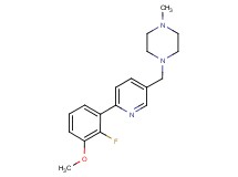 1-{[6-(2-fluoro-3-methoxyphenyl)pyridin-3-yl]methyl}-4-methylpiperazine