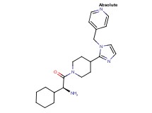 ((1S)-1-cyclohexyl-2-oxo-2-{4-[1-(4-pyridinylmethyl)-1H-imidazol-2-yl]-1-piperidinyl}ethyl)amine dihydrochloride