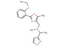 N-{[2-(2-ethoxyphenyl)-5-methyl-1,3-oxazol-4-yl]methyl}-1-(3-isoxazolyl)-N-methylethanamine