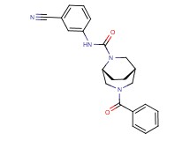 (1S*,5R*)-3-benzoyl-N-(3-cyanophenyl)-3,6-diazabicyclo[3.2.2]nonane-6-carboxamide