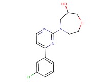 4-[4-(3-chlorophenyl)pyrimidin-2-yl]-1,4-oxazepan-6-ol
