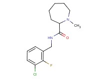 N-(3-chloro-2-fluorobenzyl)-1-methylazepane-2-carboxamide
