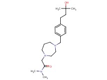 2-{4-[4-(3-hydroxy-3-methylbutyl)benzyl]-1,4-diazepan-1-yl}-N,N-dimethylacetamide