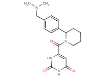 6-[(2-{4-[(dimethylamino)methyl]phenyl}-1-piperidinyl)carbonyl]-2,4(1H,3H)-pyrimidinedione