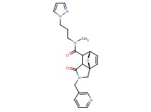 (3aR*,6S*)-N-methyl-1-oxo-N-[3-(1H-pyrazol-1-yl)propyl]-2-(pyridin-3-ylmethyl)-1,2,3,6,7,7a-hexahydro-3a,6-epoxyisoindole-7-carboxamide
