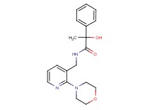 2-hydroxy-N-[(2-morpholin-4-ylpyridin-3-yl)methyl]-2-phenylpropanamide