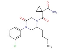1-{[2-butyl-4-(3-chlorophenyl)-5-oxo-1-piperazinyl]carbonyl}cyclopropanecarboxamide