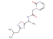 N-[1-(3-isobutyl-1,2,4-oxadiazol-5-yl)ethyl]-2-(2-oxopyrimidin-1(2H)-yl)acetamide