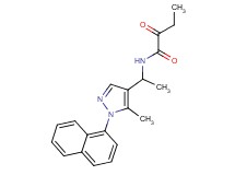 N-{1-[5-methyl-1-(1-naphthyl)-1H-pyrazol-4-yl]ethyl}-2-oxobutanamide