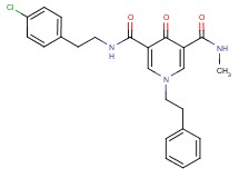 N-[2-(4-chlorophenyl)ethyl]-N'-methyl-4-oxo-1-(2-phenylethyl)-1,4-dihydro-3,5-pyridinedicarboxamide