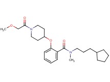 N-(3-cyclopentylpropyl)-2-{[1-(methoxyacetyl)-4-piperidinyl]oxy}-N-methylbenzamide
