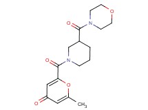 2-methyl-6-{[3-(morpholin-4-ylcarbonyl)piperidin-1-yl]carbonyl}-4H-pyran-4-one