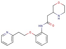 2-(3-morpholinyl)-N-{2-[2-(2-pyridinyl)ethoxy]phenyl}acetamide