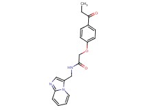 N-(imidazo[1,2-a]pyridin-3-ylmethyl)-2-(4-propionylphenoxy)acetamide