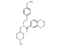 N-[2-(4-methoxyphenyl)ethyl]-N-[(1-methyl-4-piperidinyl)methyl]-2,3-dihydro-1,4-benzodioxine-6-carboxamide